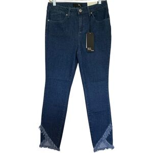 1822 Denim Ankle Skinny‎ Frayed Hem Jeans Size 8